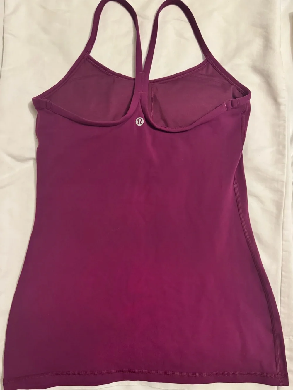 Lululemon Women’s Magenta Racerback Tank Top with Built in Bra